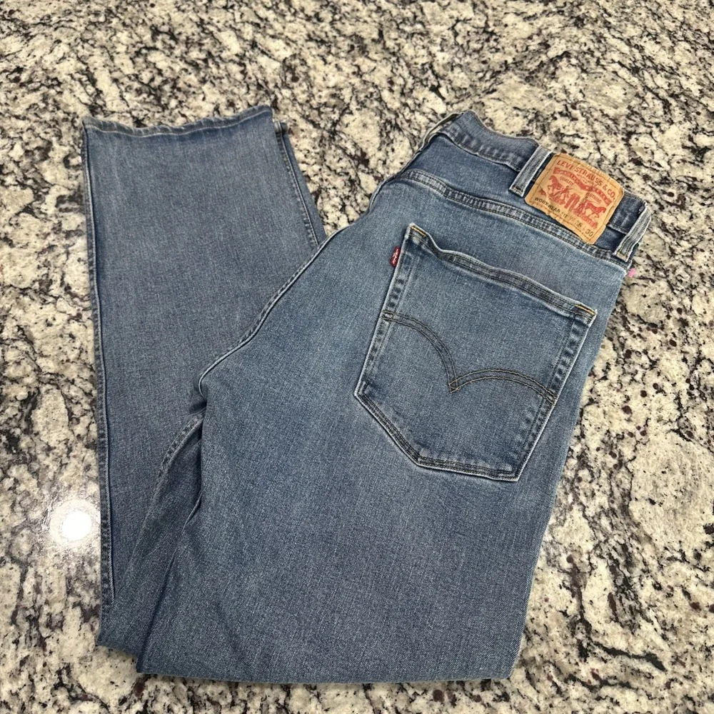 Levi's Jeans Mens Size 38x30 WORKWEAR FIT Blue Jeans Stretch Super Stretchy